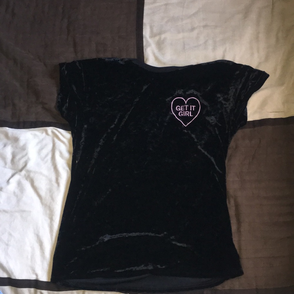 Velvet black shirt